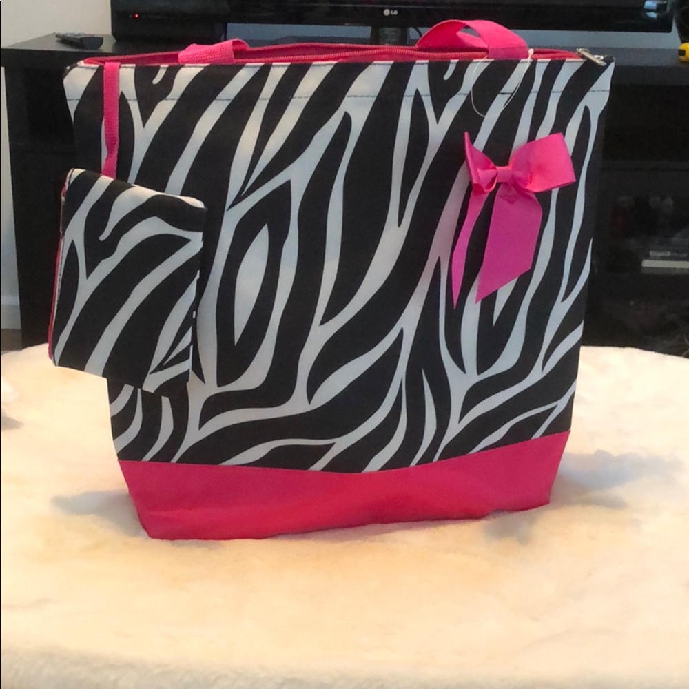 Zebra Print Tote Bag - image 1
